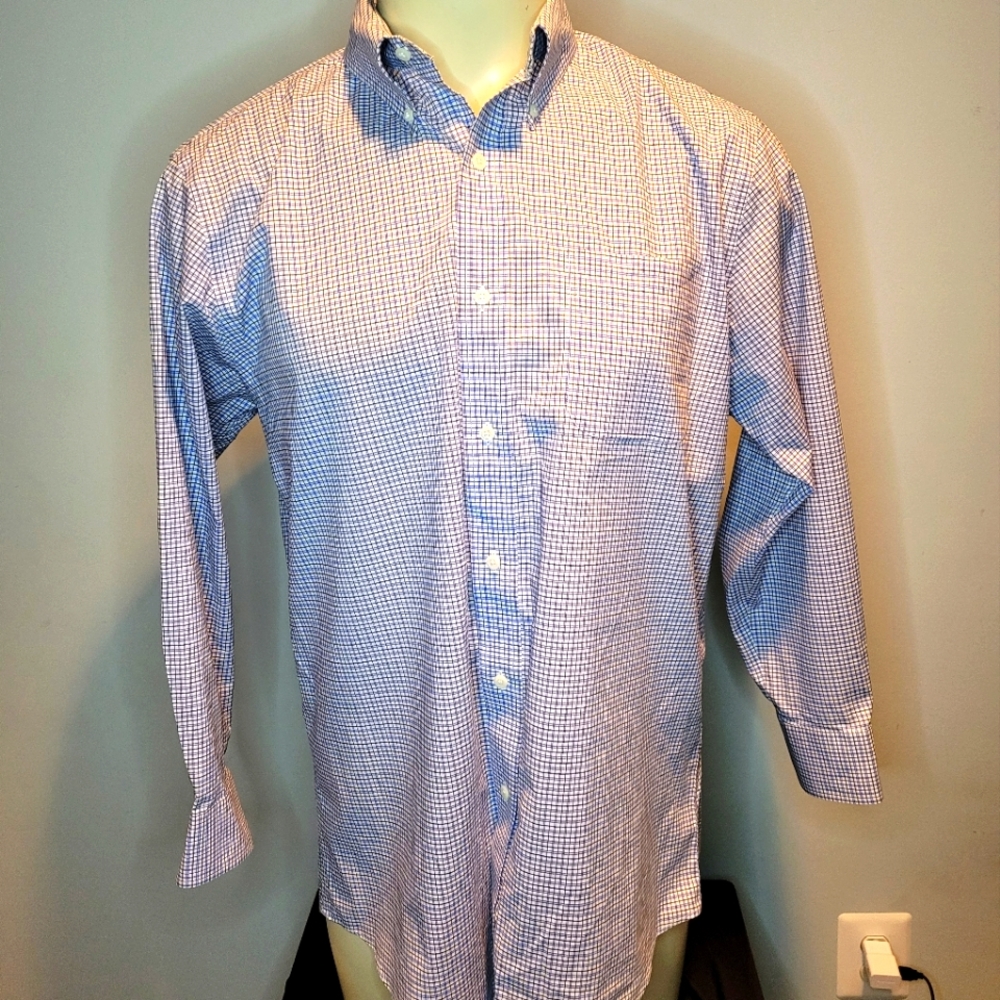 RALPH LAUREN Men’s Blue Long Sleeve Dress Shirt 17 34/35